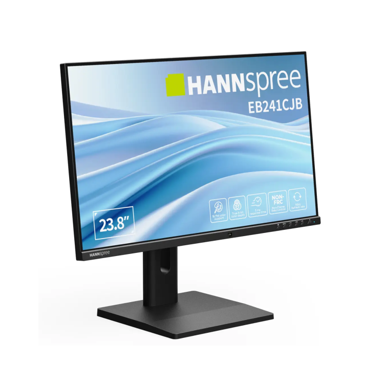 HANNspree 23.8" Hybri Paperlike TN Transflective LCD Full HD Eye-Care USB-C Height-Adjustable Monitor