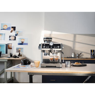 Delonghi EC9355M La Specialista Prestigio Semi Automatic Bean to Cup Coffee Machine - Silver & Black