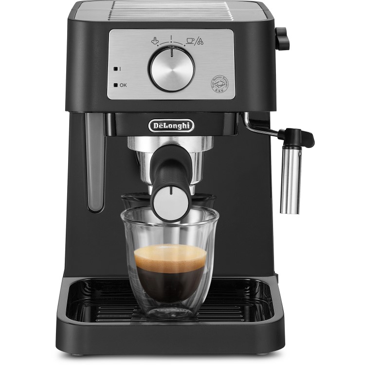 Refurbished Delonghi Stilosa EC260.BK Barista Pump Espresso Coffee Machine Black And Silver