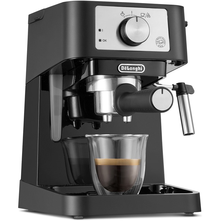 Refurbished Delonghi Stilosa EC260.BK Barista Pump Espresso Coffee Machine Black And Silver