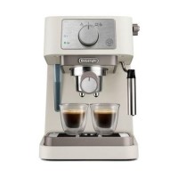 Delonghi Stilosa Manual Espresso Freestanding Coffee Machine with Milk Frother - Cream