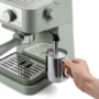 Delonghi Stilosa Manual Espresso Freestanding Coffee Machine with Milk Frother - Green