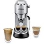 Delonghi Dedica Arte Manual Espresso Freestanding Coffee Machine with Milk Frother - Metal