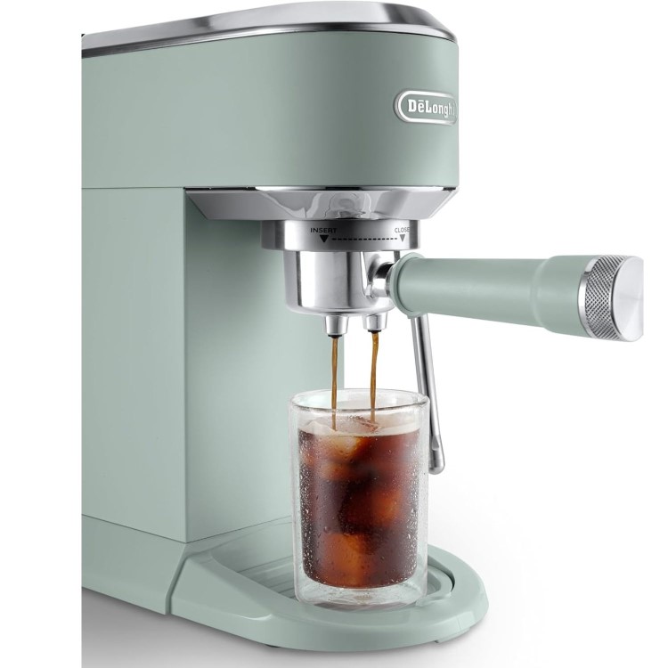 Delonghi Dedica Duo with Advanced Milk Steam Wand & Cold Brew Option - Green