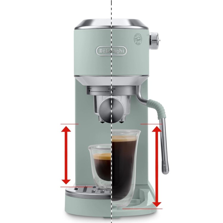 Delonghi Dedica Duo with Advanced Milk Steam Wand & Cold Brew Option - Green