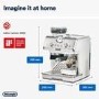 Delonghi La Specialista Arte Espresso Coffee Machine with Integrated Burr Grinder - White