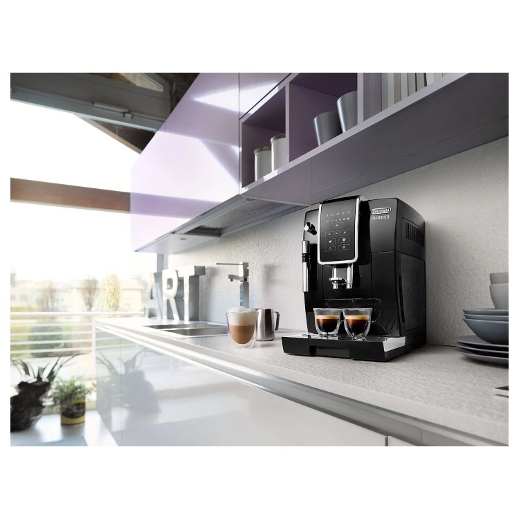 Delonghi Dinamica Automatic Bean to Cup Coffee Machine with Milk Frother - Black