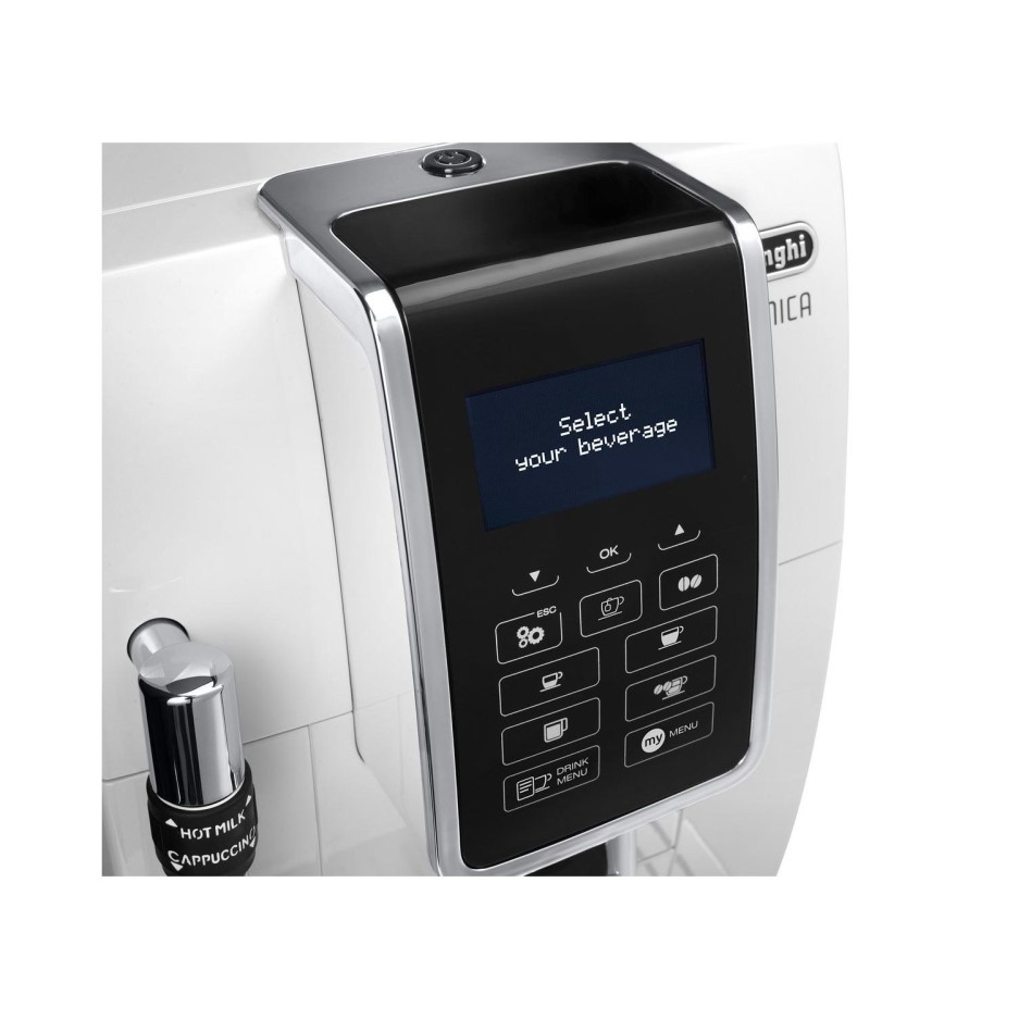 Delonghi ECAM350.35.W Dinamica Bean to Cup Coffee Machine White