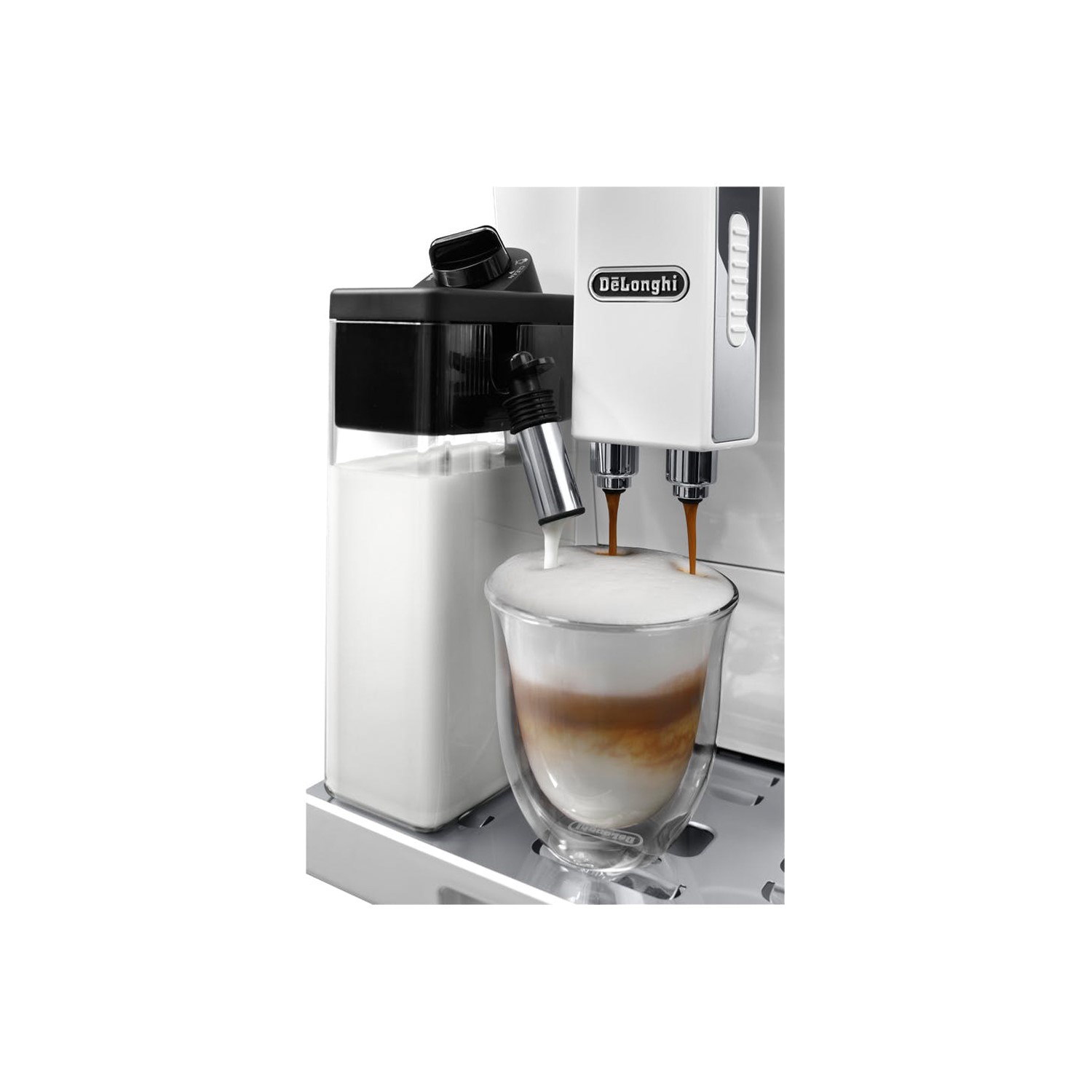 Delonghi ECAM45.760.W Eletta Cappuccino Top Bean to Cup Automatic Coffee Machine with Grinder Frother White