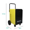 Refurbished electriQ 50 Litre Commercial Dehumidifier on Large Wheels with Digital Humidistat 