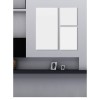 electriQ 700W Wall Mountable Infrared Panel Heater H1150xW600xD20 - White