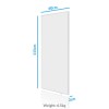 electriQ 700W Wall Mountable Infrared Panel Heater H1150xW600xD20 - White