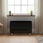 electriQ 2000W Smart Curved Designer Glass Panel Heater - Wall Mountable & Bathroom Safe - Black