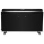 GRADE A1 - electriQ 2000W Smart Curved Designer Glass Panel Heater - Wall Mountable & Bathroom Safe - Black