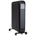 A2/ECH24LEDWB electriQ 2400W Smart Oil-Free Electric Portable Radiator With LED Display - Black