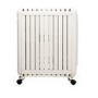 electriQ 2400W Smart WiFi Eco Oil-Free Radiator & Panel Heater with Thermostat Timer & Remote - White