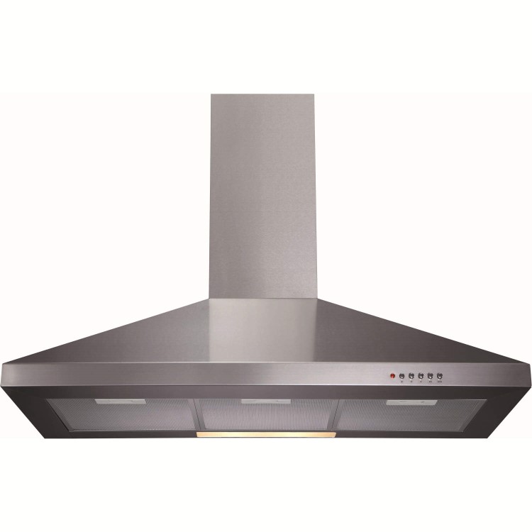 CDA 90cm Chimney Cooker Hood - Stainless Steel