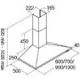Refurbished CDA ECH91SS 90cm Chimney Cooker Hood Stainless Steel