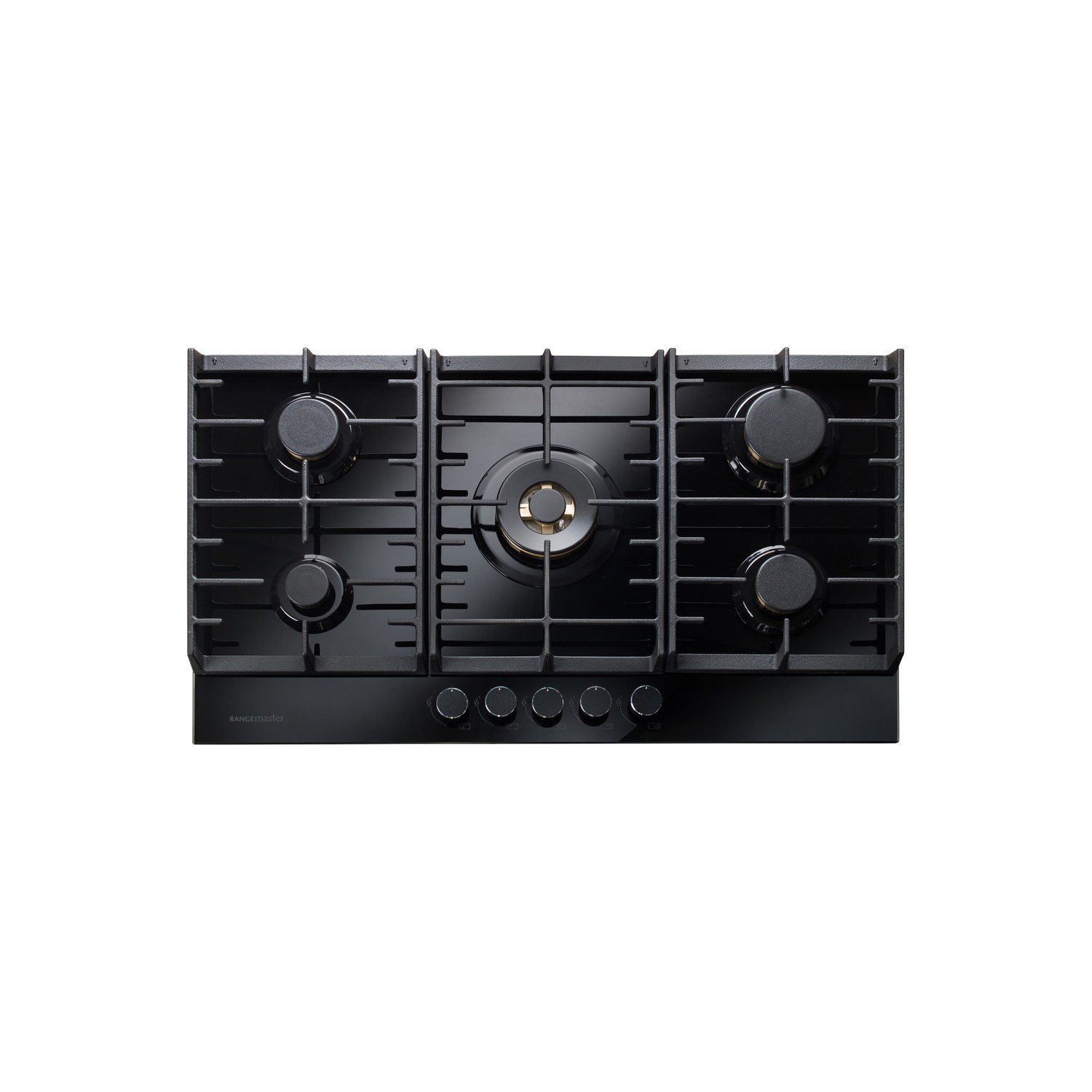 Rangemaster Eclipse 86cm 5 Burner Gas Hob with Wok Burner Black BuyItDirect.ie