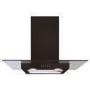 CDA ECN72BL 70cm Flat Glass Chimney Cooker Hood - Black