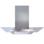 CDA 70cm Flat Glass Chimney Cooker Hood - Stainless Steel
