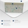 King Size Memory Foam Rolled Hypoallergenic Mattress with Removable Cover - Aspire