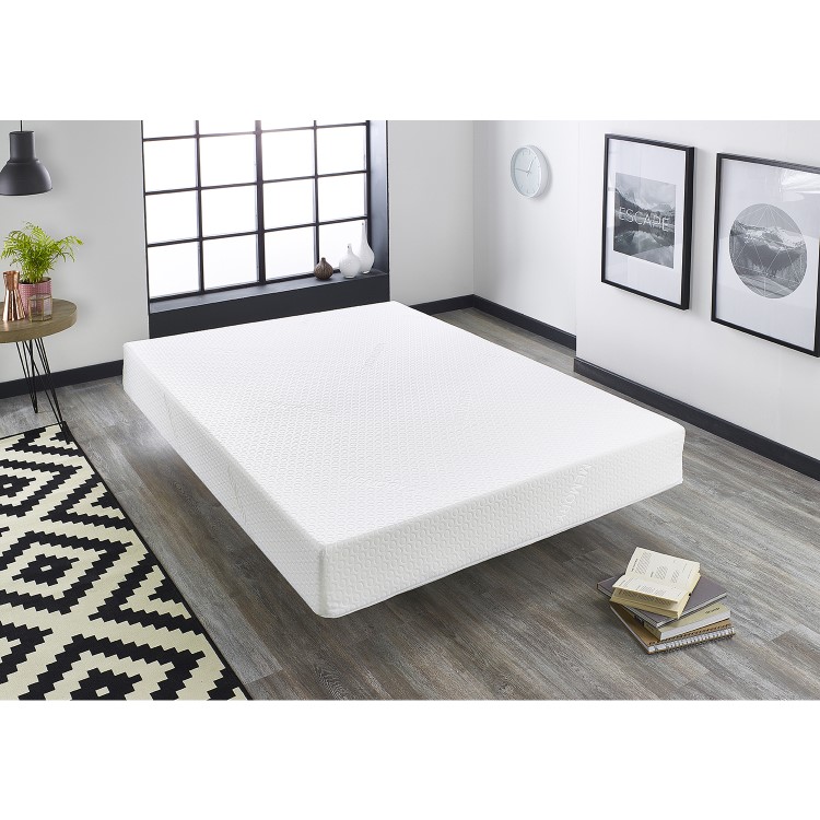 King Size Memory Foam Rolled Hypoallergenic Mattress with Removable Cover - Aspire
