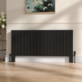 Eco Eleganza Black Designer Radiator Feet -Suitable for Double Panel Aluminium Radiator