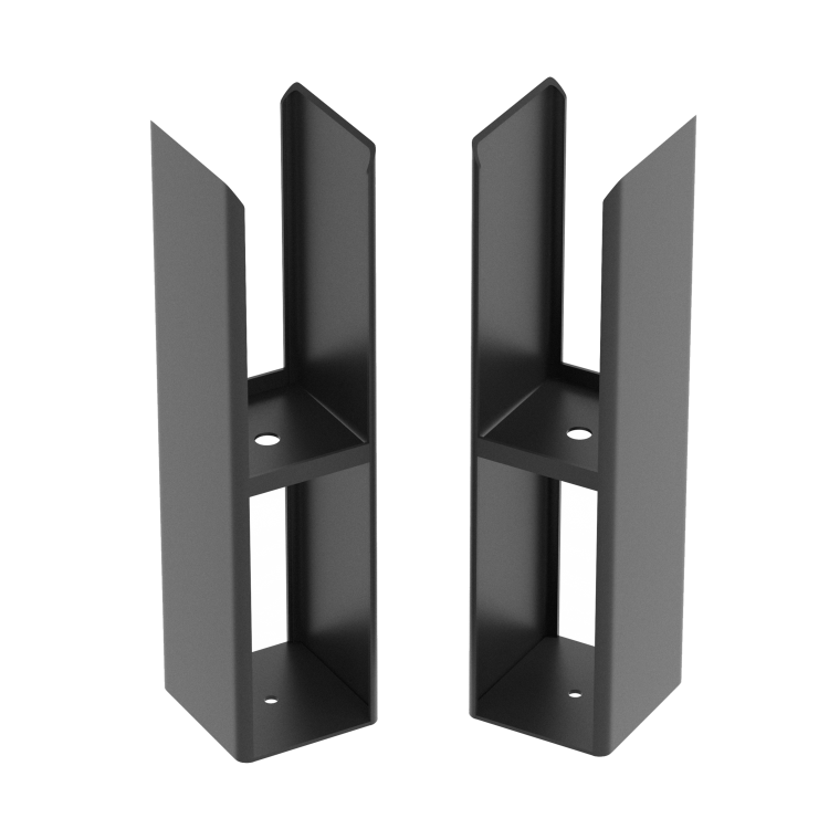 Eco Eleganza Black Designer Radiator Feet -Suitable for Double Panel Aluminium Radiator