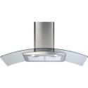 ECP102SS CDA 100cm Curved Glass Chimney Cooker Hood - Stainless Steel