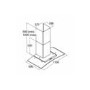CDA 110cm Curved Glass Chimney Cooker Hood - Stainless Steel