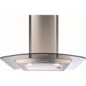 A1/ECP62SS Refurbished CDA ECP62SS Curved Glass 60cm Chimney Cooker Hood Stainless Steel