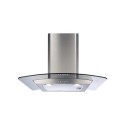 ECP62SS CDA 60cm Curved Glass Chimney Cooker Hood - Stainless Steel