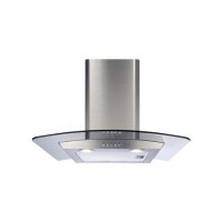 CDA 60cm Curved Glass Chimney Cooker Hood - Stainless Steel CDA 60cm Curved Glass Chimney Cooker Hood - Stainless Steel