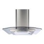 CDA 60cm Curved Glass Chimney Cooker Hood - Stainless Steel