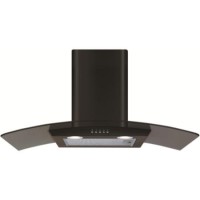 CDA 80cm Curved Glass Chimney Cooker Hood - Black CDA 80cm Curved Glass Chimney Cooker Hood - Black