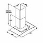 CDA 80cm Curved Glass Chimney Cooker Hood - Stainless Steel