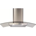A1/ECP82SS Refurbished CDA ECP82SS 80cm Curved Glass Chimney Cooker Hood Stainless Steel