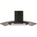 A1/ECP92BL Refurbished CDA ECP92BL Curved Glass 90cm Chimney Cooker Hood Black