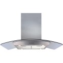 A2/ECPK91SS Refurbished CDA ECPK91SS 90cm Curved Glass Island Cooker Hood with LED Lights Stainless Steel
