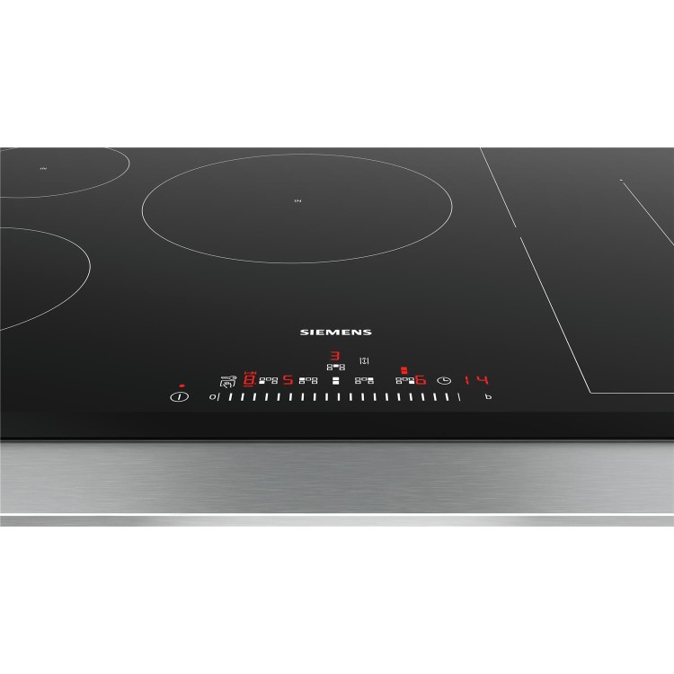 Siemens ED851FWB1E iQ500 3 Sided Bevelled Frameless Finish 802 mm Induction Hob - Black