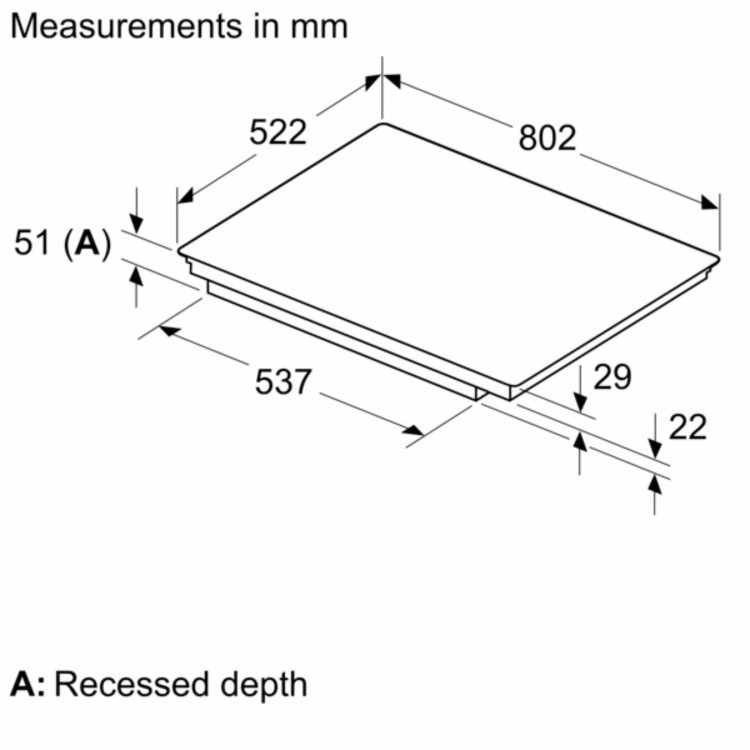 Siemens iQ500 80cm 5 Zone Induction Hob