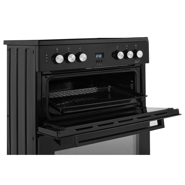 Beko 60cm Electric Cooker with Double Oven - Black