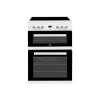 Beko 60cm Double Oven Electric Cooker - White