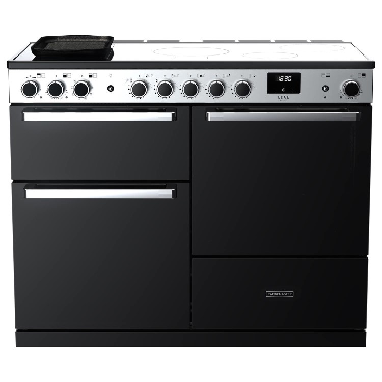 Rangemaster Edge Deluxe 110cm Induction Range Cooker - Black Glass