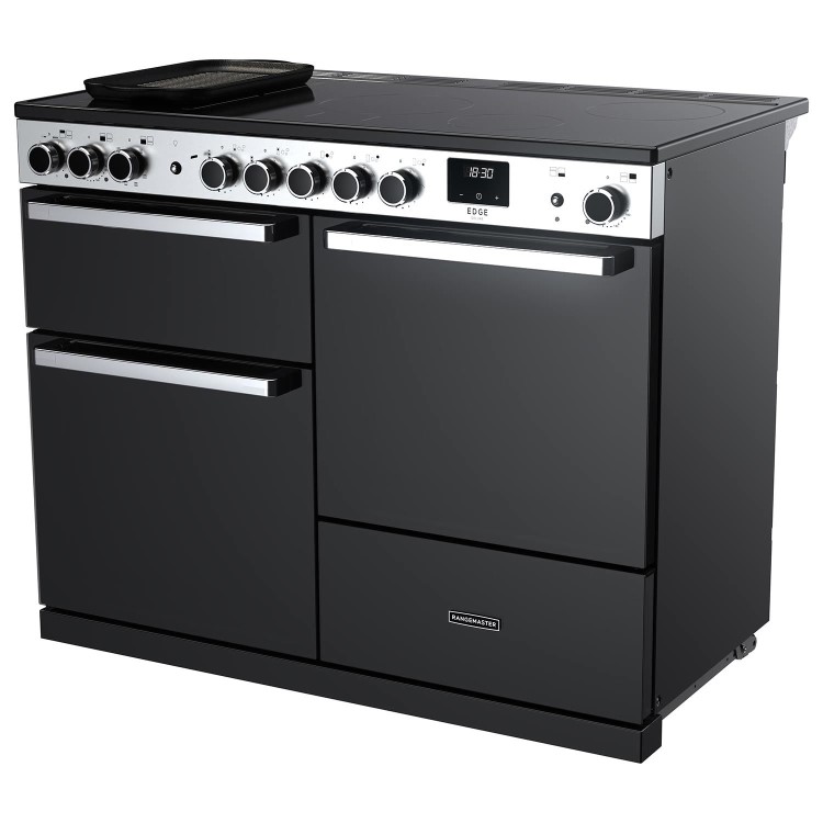 Rangemaster Edge Deluxe 110cm Induction Range Cooker - Black Glass
