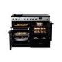 Rangemaster Edge Deluxe 110cm Induction Range Cooker - Black Glass
