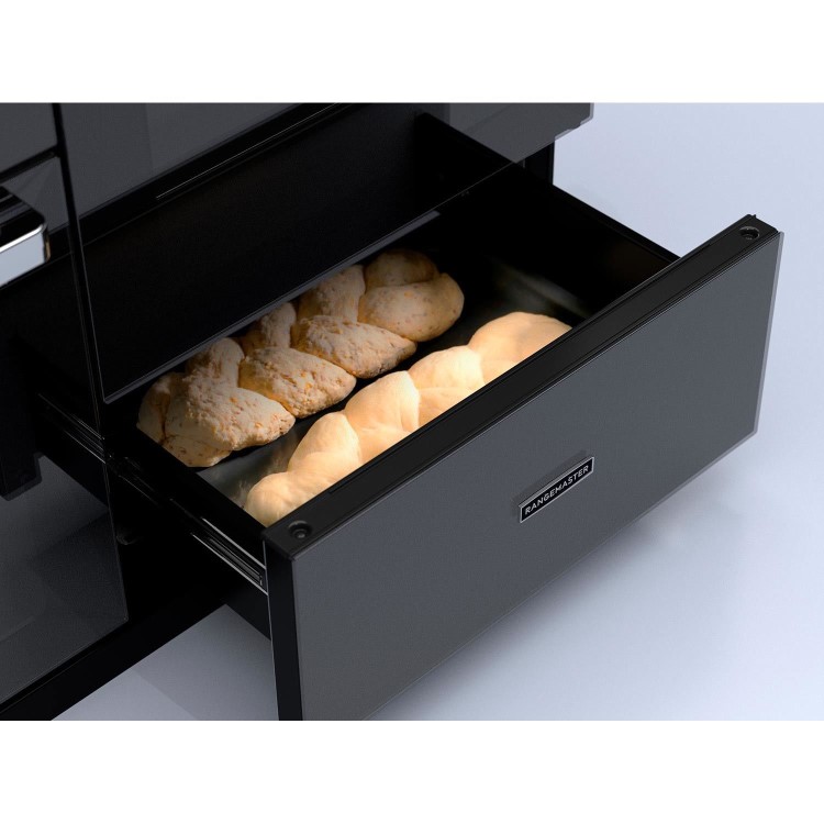 Rangemaster Edge Deluxe 110cm Induction Range Cooker - Black Glass