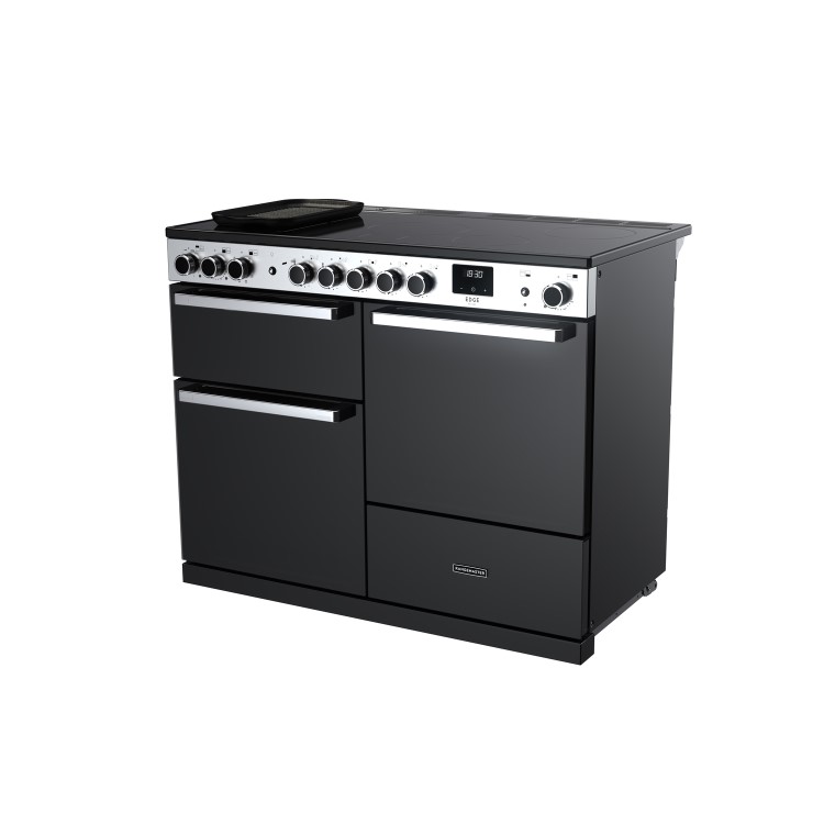Rangemaster Edge Deluxe 110cm Induction Range Cooker - Black Glass