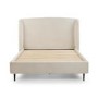 Cream Boucle Double Bed Frame - Julian Bowen